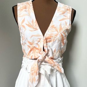 Abercrombie & Fitch Tie Front Crop Top NWT